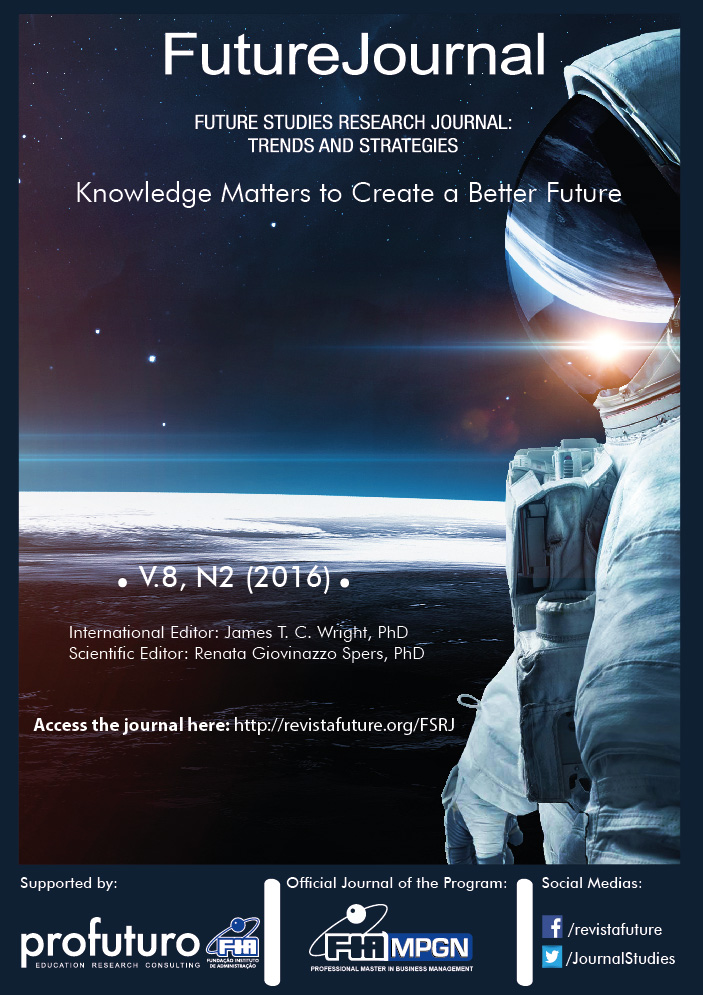 					View Vol. 8 No. 2 (2016): Future Studies Research Journal
				